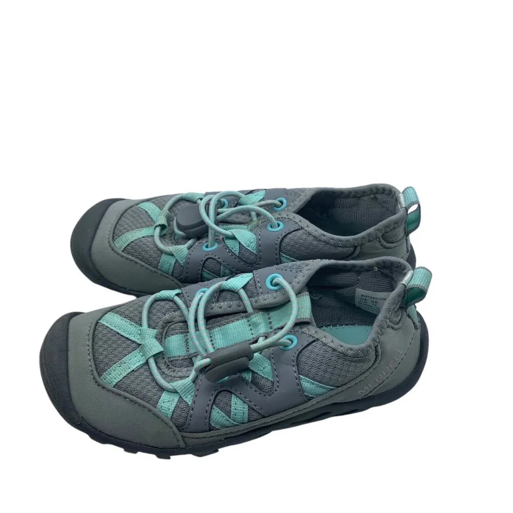 Merrell Kids Hydro Cove Water Shoes Sz 11 Gray Aqua Comfortable Outdoor Footwear